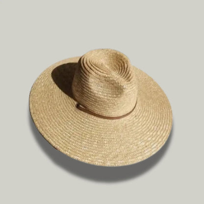 Chapeau de Paille Femme Beige – Style Provençal Grand Bord