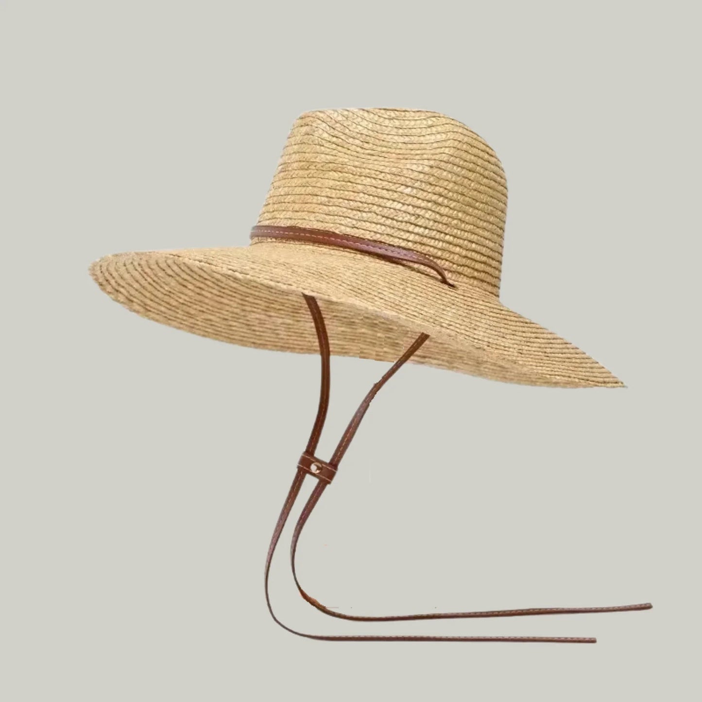 Chapeau de Paille Femme Beige – Style Provençal Grand Bord