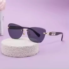 Lunettes de soleil noires unisexes Maison Shelby